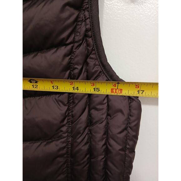 Weatherproof 32 Degrees Packable Down Vest Women Small Brown Sleeveless Packable - Picture 8 of 11